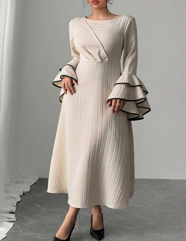 Rochie midi Shein Curve+, bej