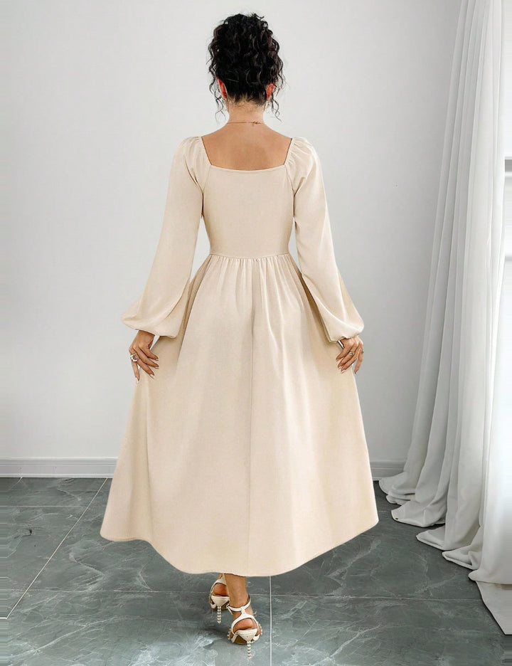 Rochie midi SHEIN, bej
