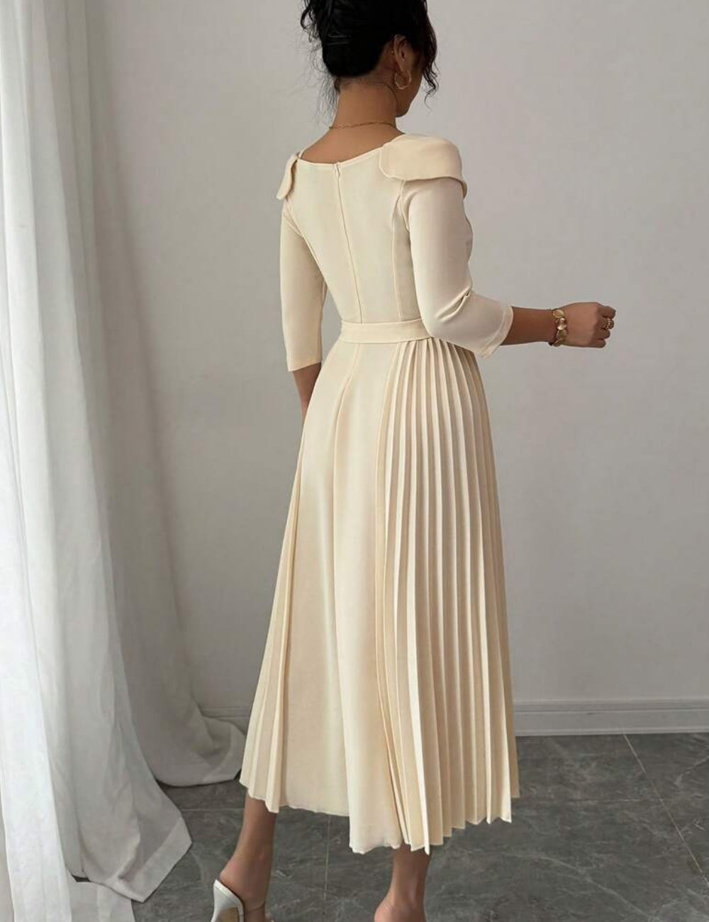 Rochie midi Shein, bej