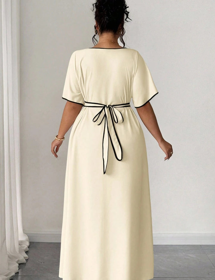 Rochie midi Shein Curve+, bej