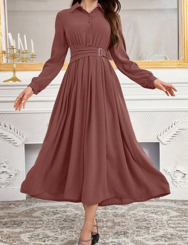 Rochie midi Shein, cărămiziu