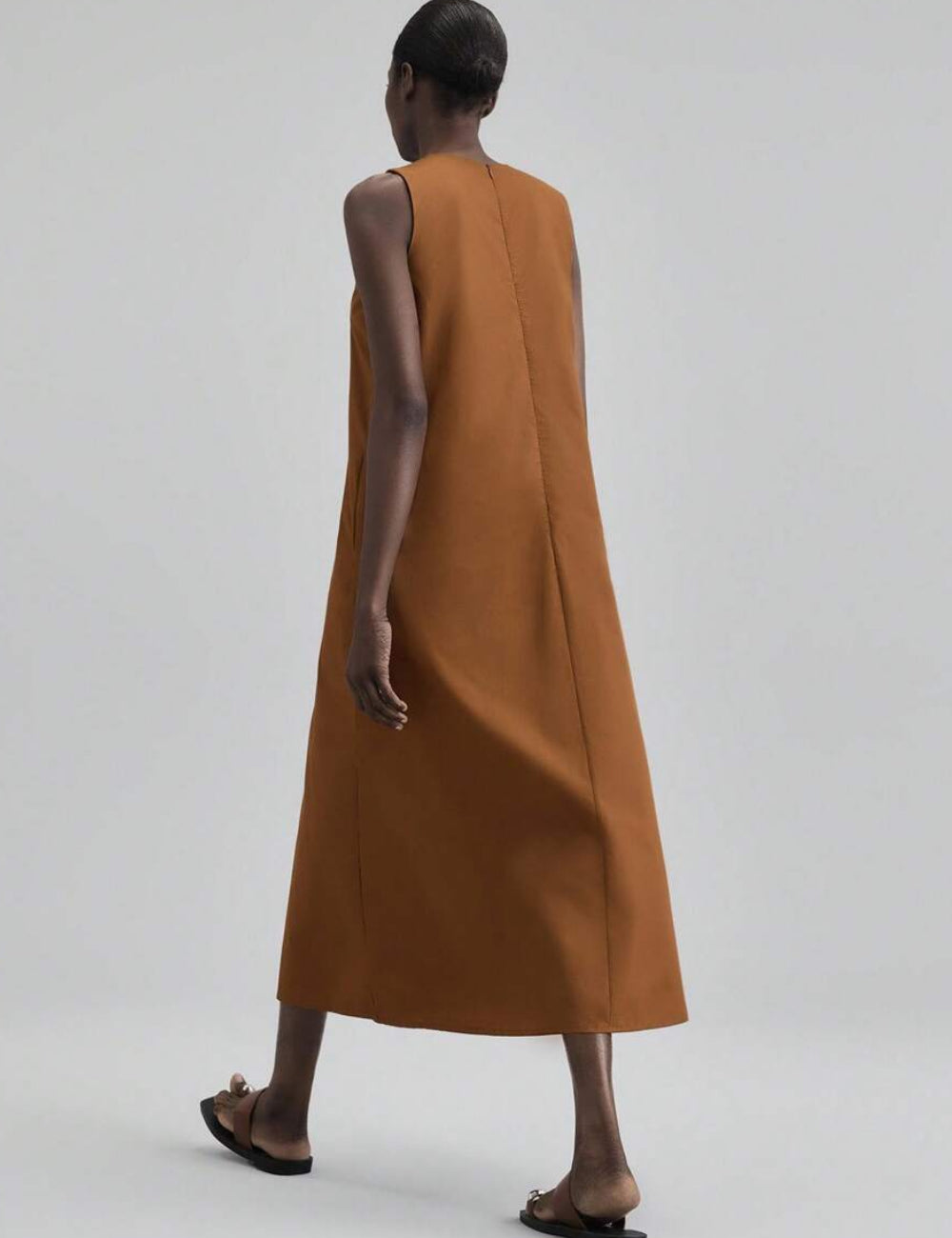 Rochie midi Shein, cărămiziu