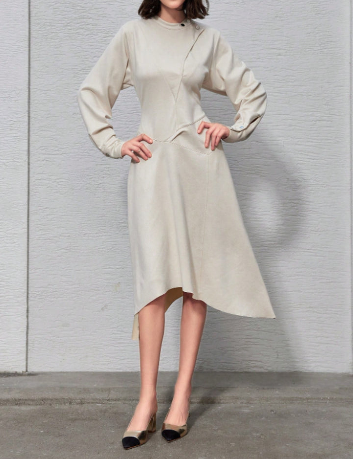 Rochie midi Shein, crem