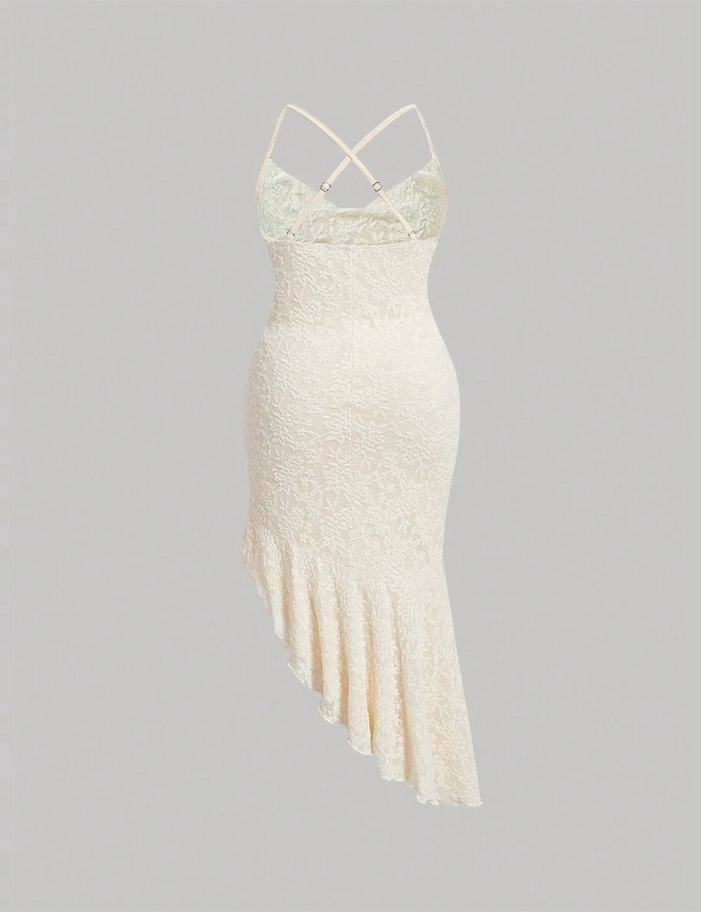 Rochie midi Shein Curve+, crem