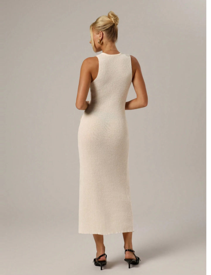 Rochie midi Shein, crem