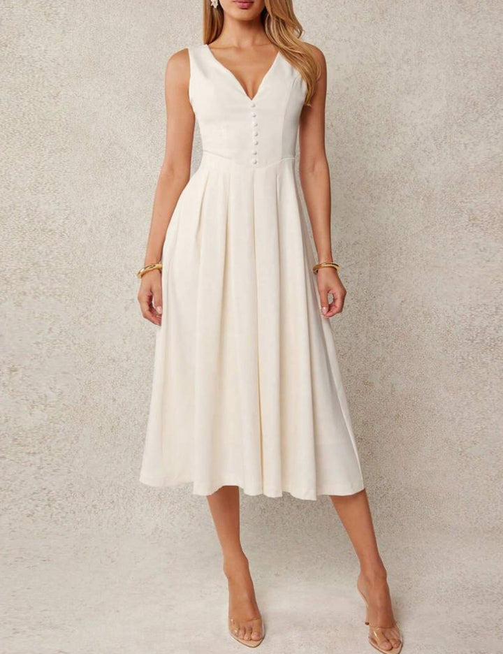 Rochie midi Shein, crem