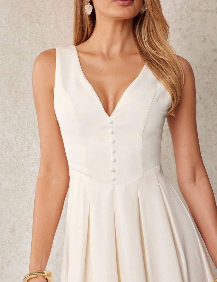 Rochie midi Shein, crem