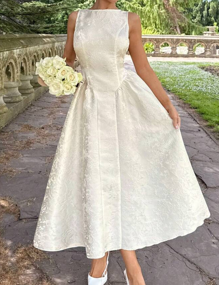 Rochie midi Shein, crem