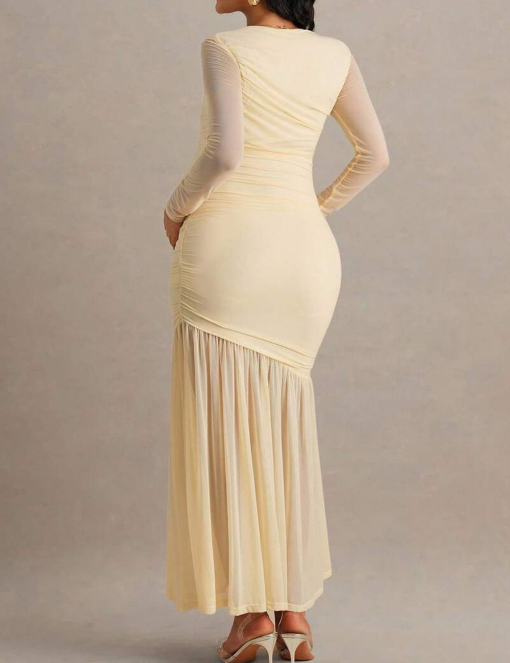 Rochie midi Shein, crem