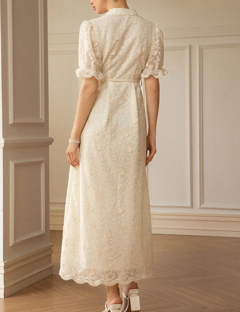 Rochie midi Shein, crem