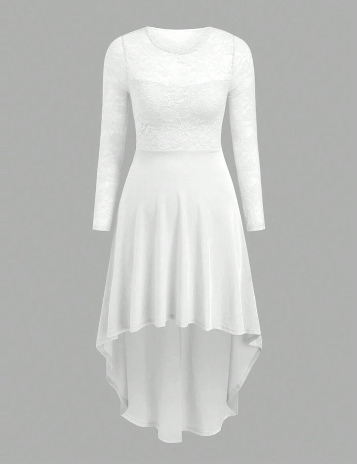Rochie midi Shein Curve+, alb