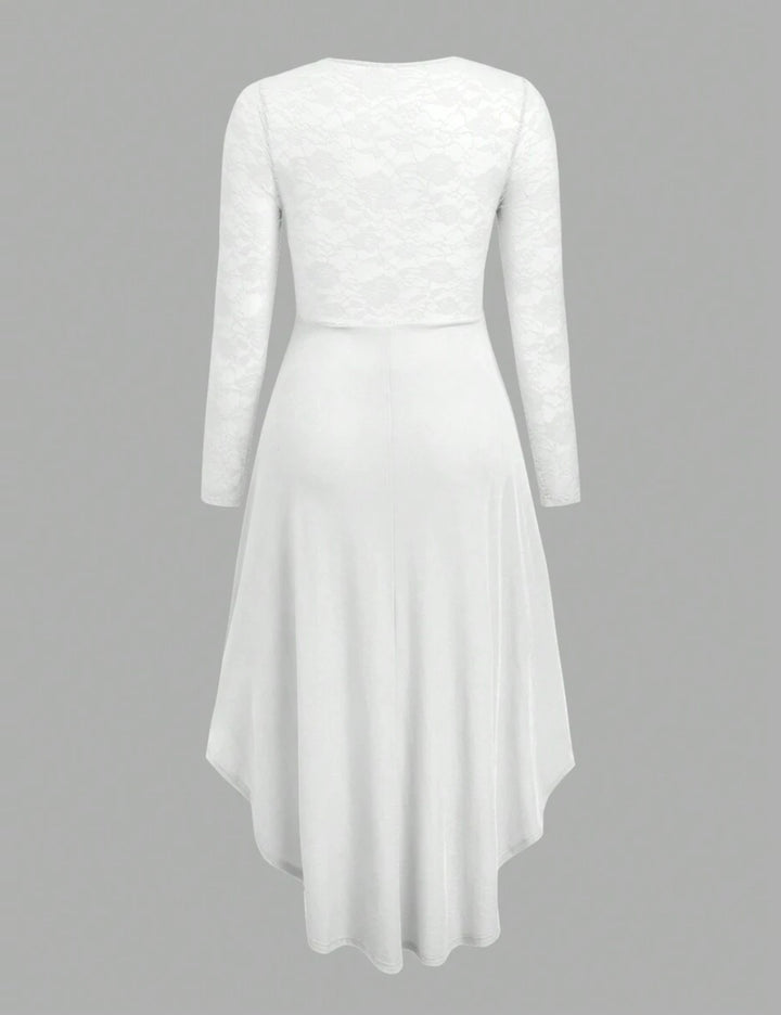 Rochie midi Shein Curve+, alb