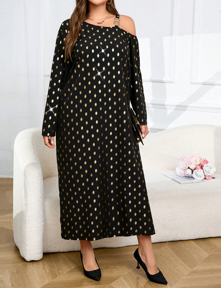 Rochie midi Shein Curve+, negru