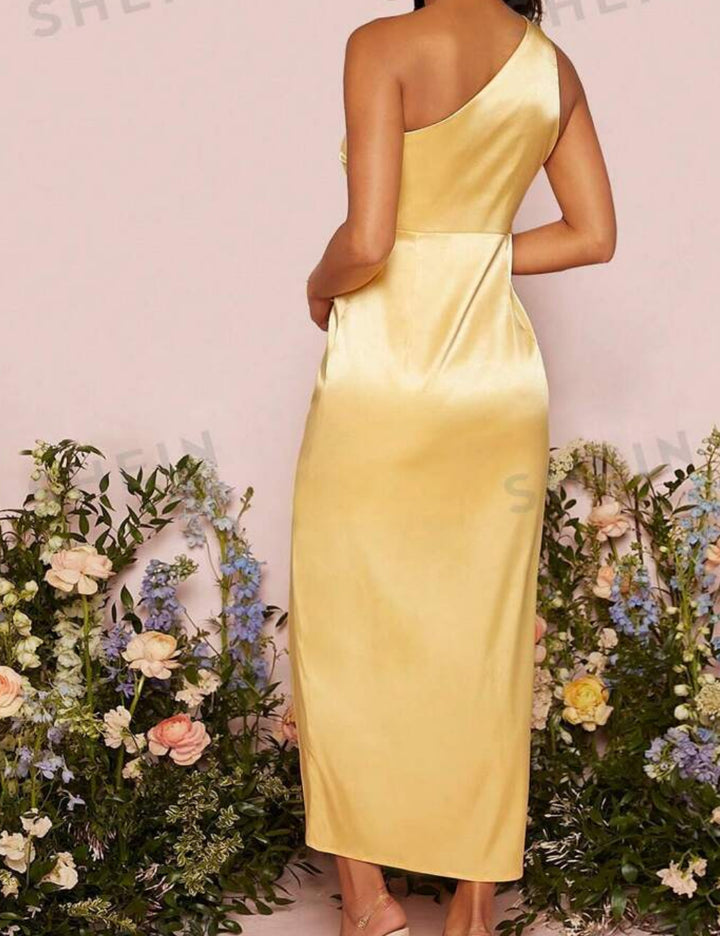 Rochie midi Shein, galben