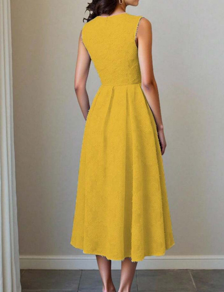 Rochie midi SHEIN, galben mustar