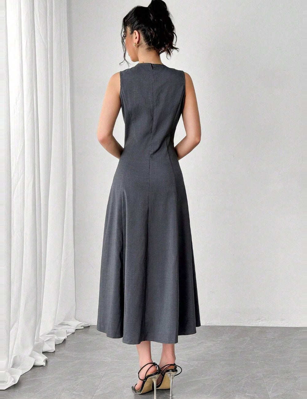 Rochie midi Shein, gri