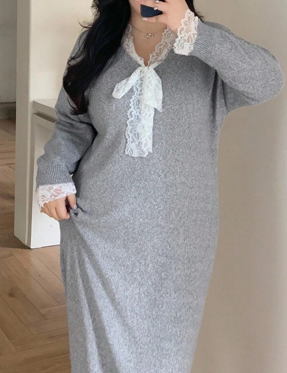 Rochie midi Shein, gri