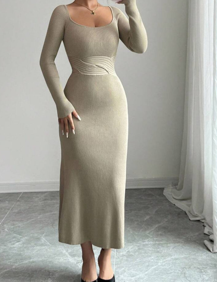 Rochie midi Shein, kaki