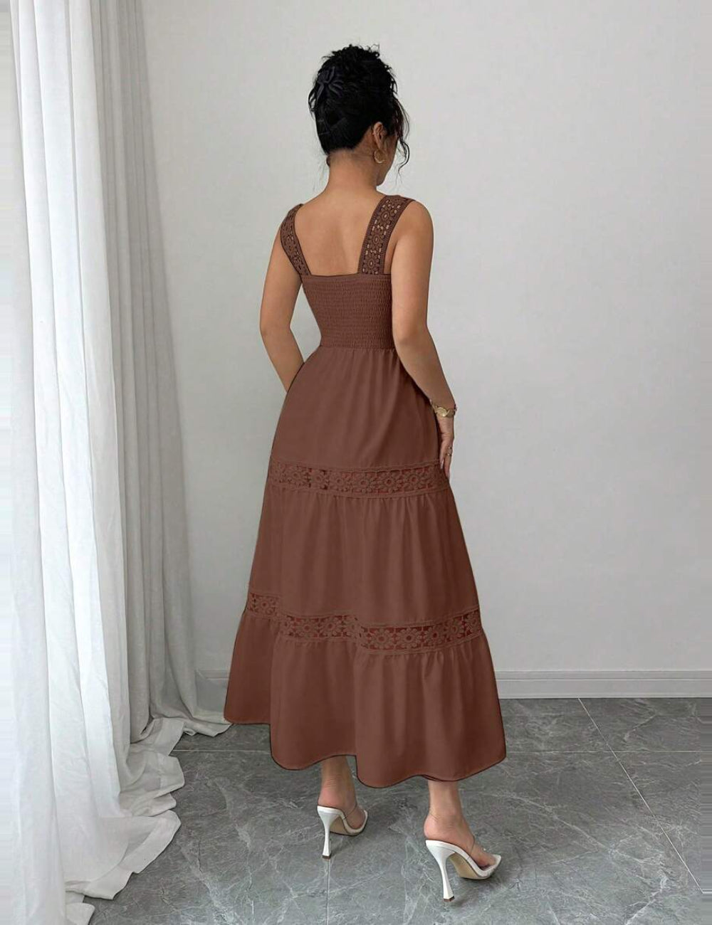 Rochie midi Shein, maro