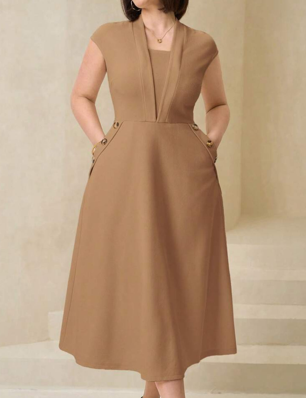 Rochie midi Shein, maro