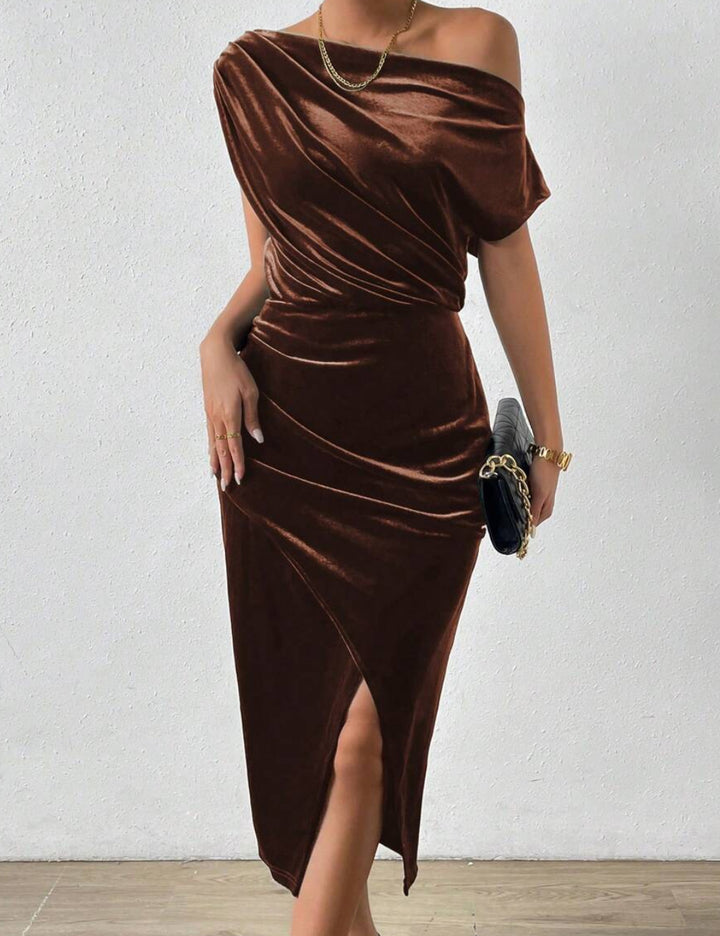 Rochie midi Shein, maro
