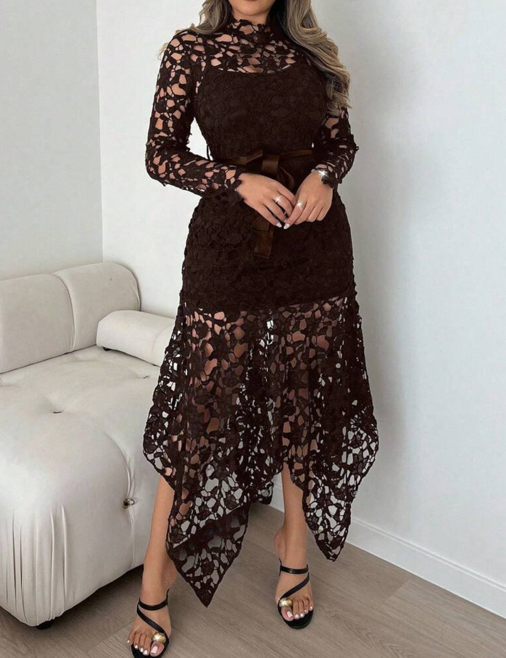 Rochie midi Shein, maro