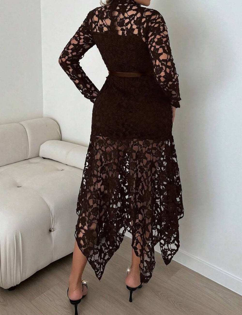 Rochie midi Shein, maro