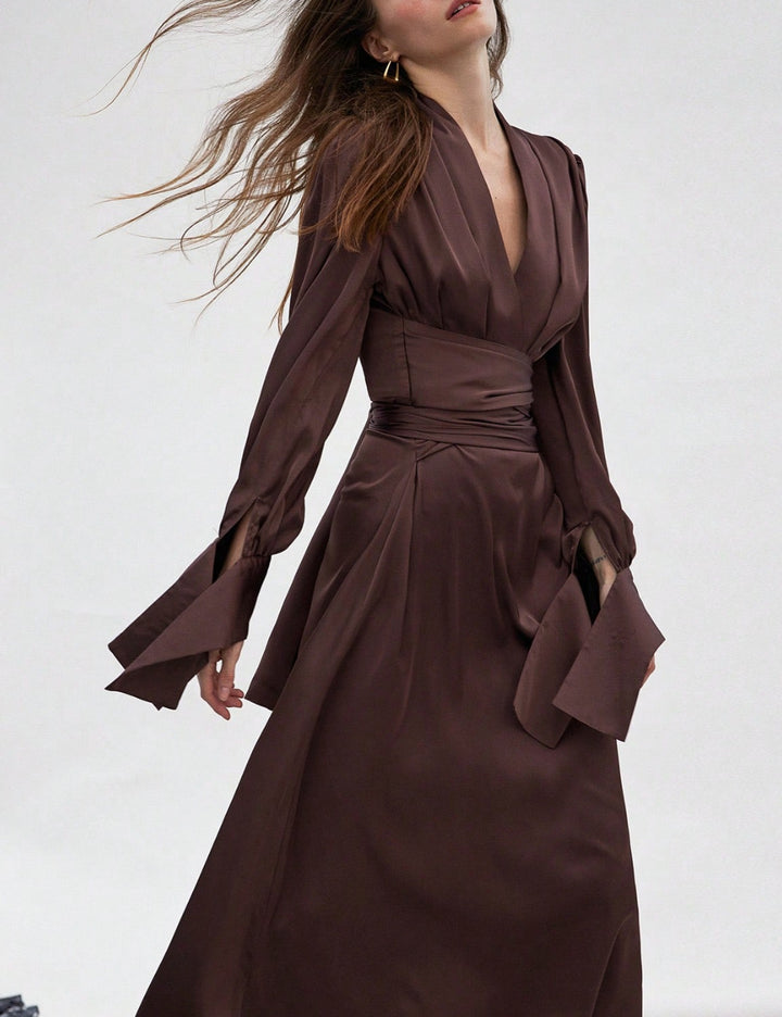 Rochie midi Shein, maro