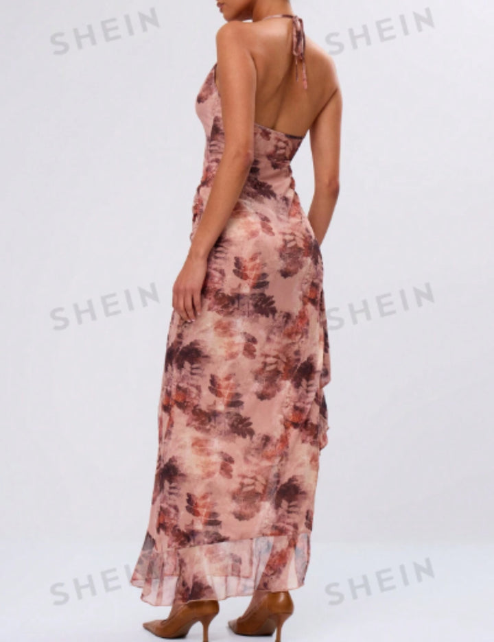 Rochie midi Shein, mix culori