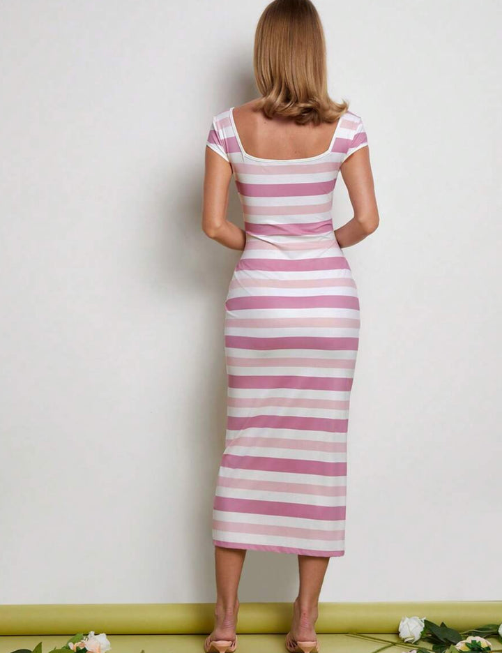 Rochie midi Shein, mix culori