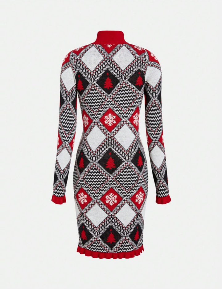 Rochie midi Shein, mix culori