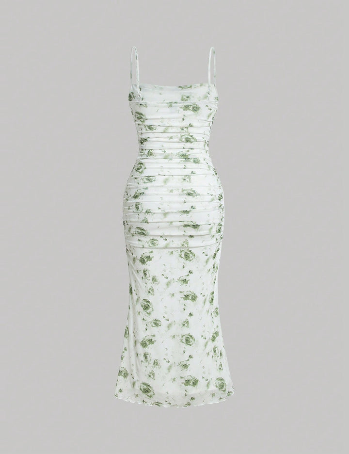 Rochie midi Shein, mix culori