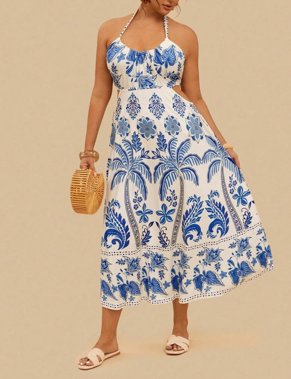 Rochie midi SHEIN, mix culori