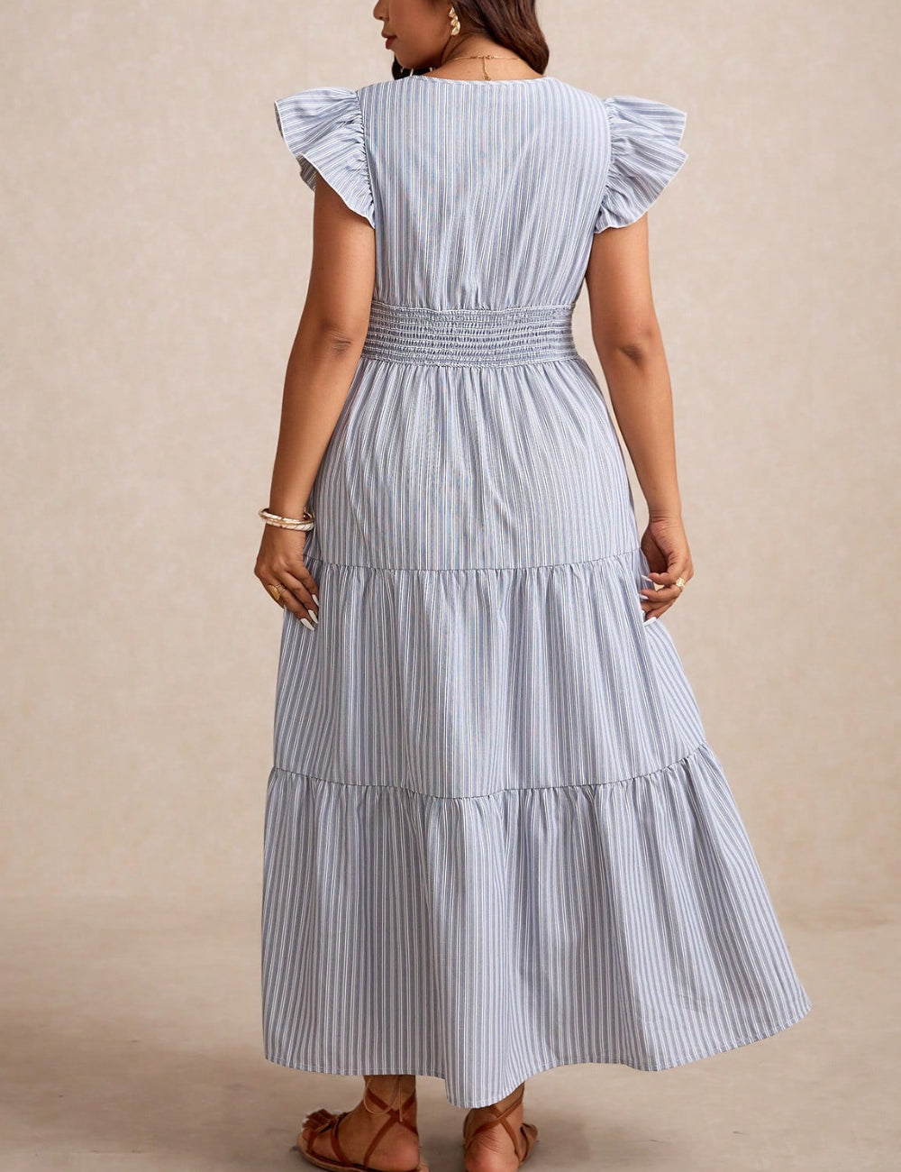 Shein Curve+ midiruha, többszínű