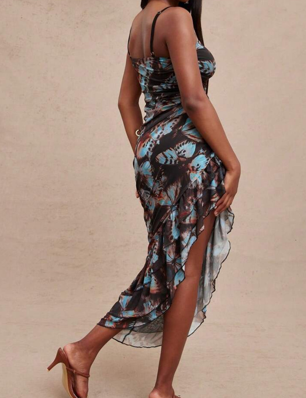 Rochie midi Shein, mix culori