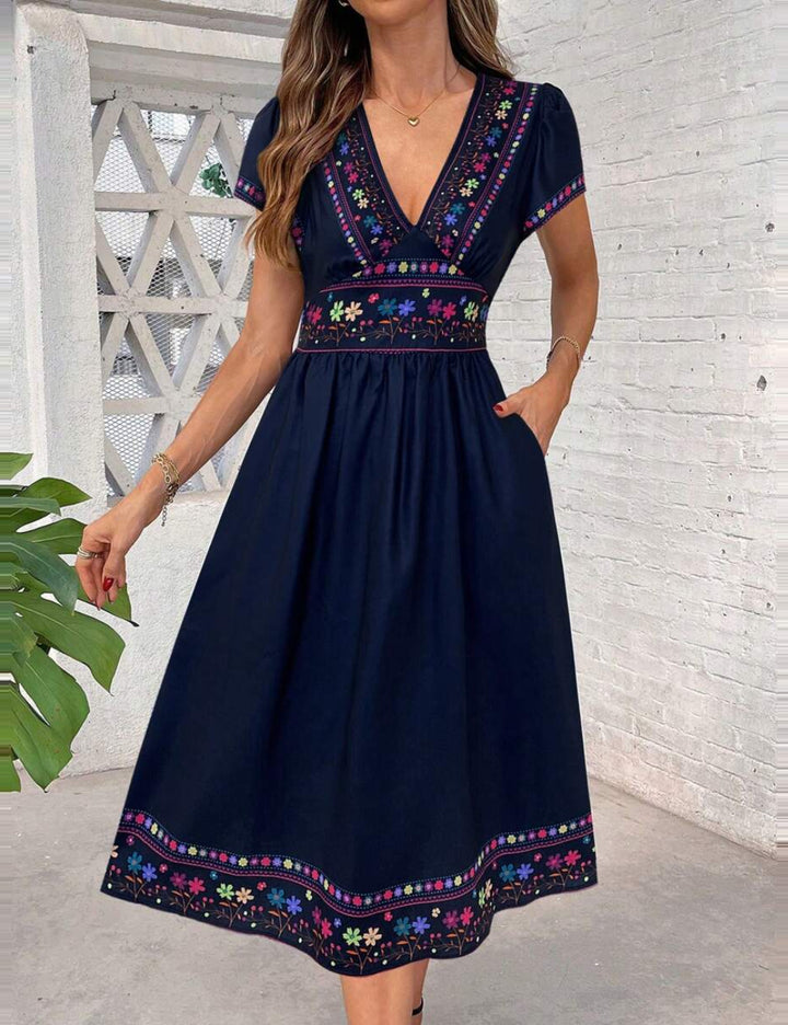 Rochie midi Shein, mix culori