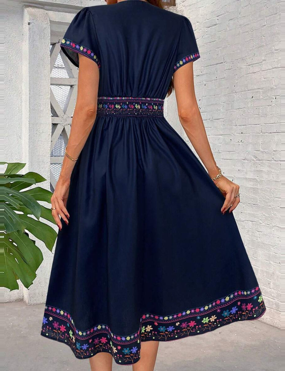 Rochie midi Shein, mix culori