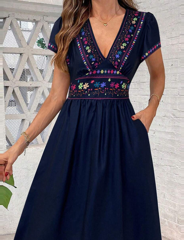 Rochie midi Shein, mix culori