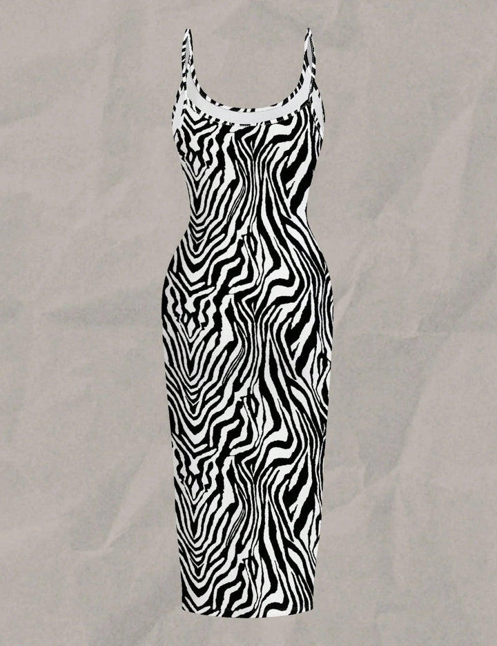 Rochie midi Shein, mix culori