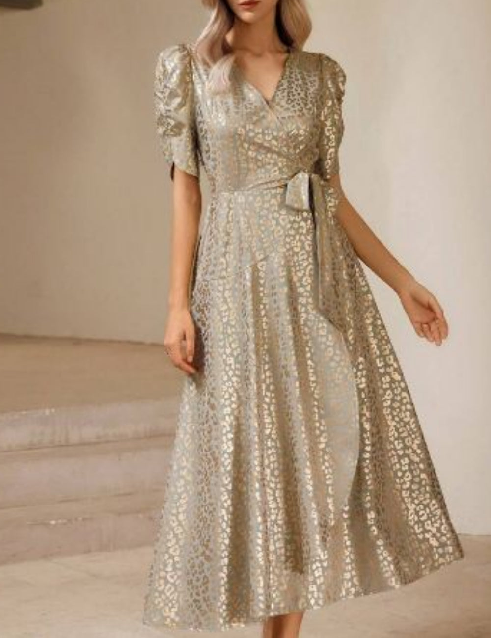 Rochie midi Shein, mix culori