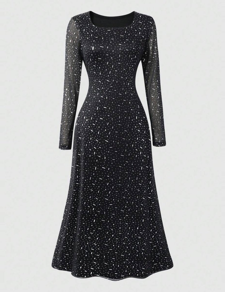Rochie midi Shein, mix culori