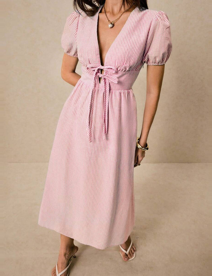 Rochie midi Shein Poéselle, mix culori