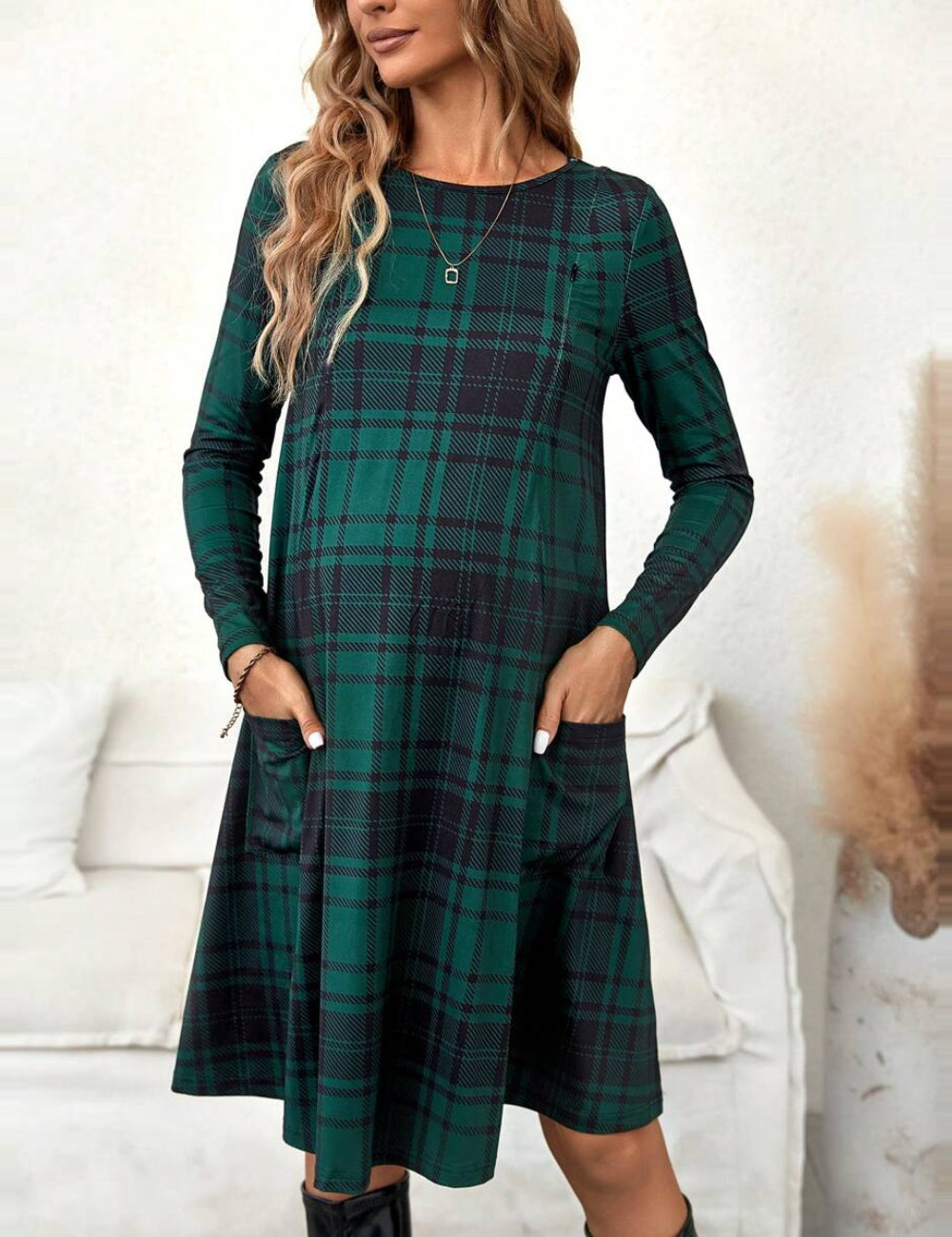 Rochie midi Shein, mix culori