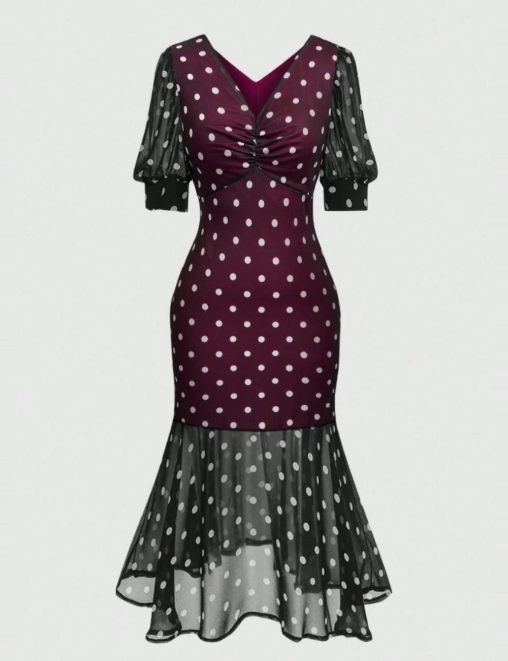 Shein Curve+ midiruha, többszínű