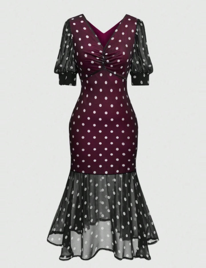 Shein Curve+ midiruha, többszínű