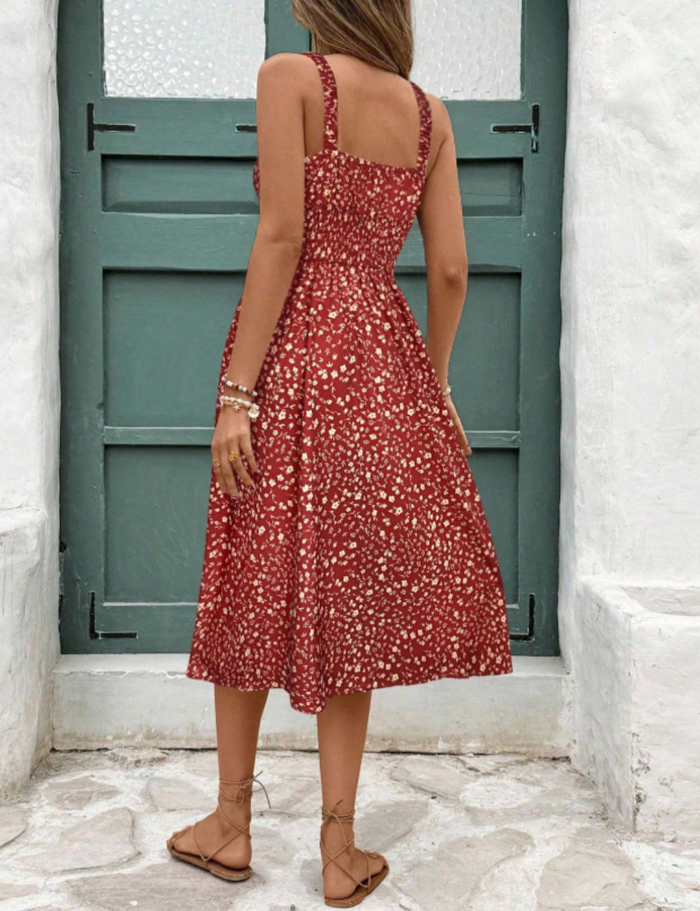 Rochie midi Shein, mix culori