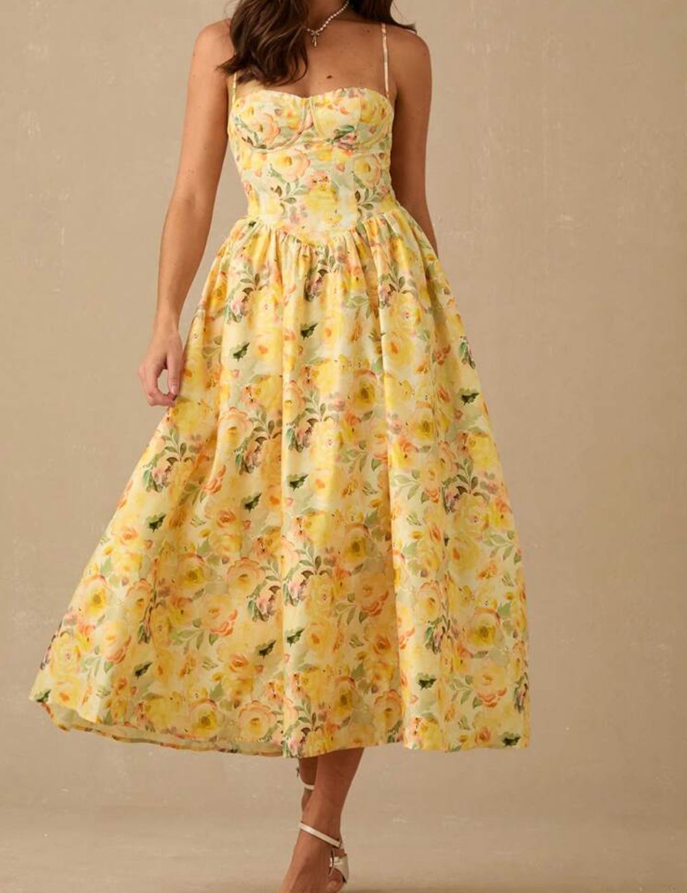 Rochie midi Shein, mix culori