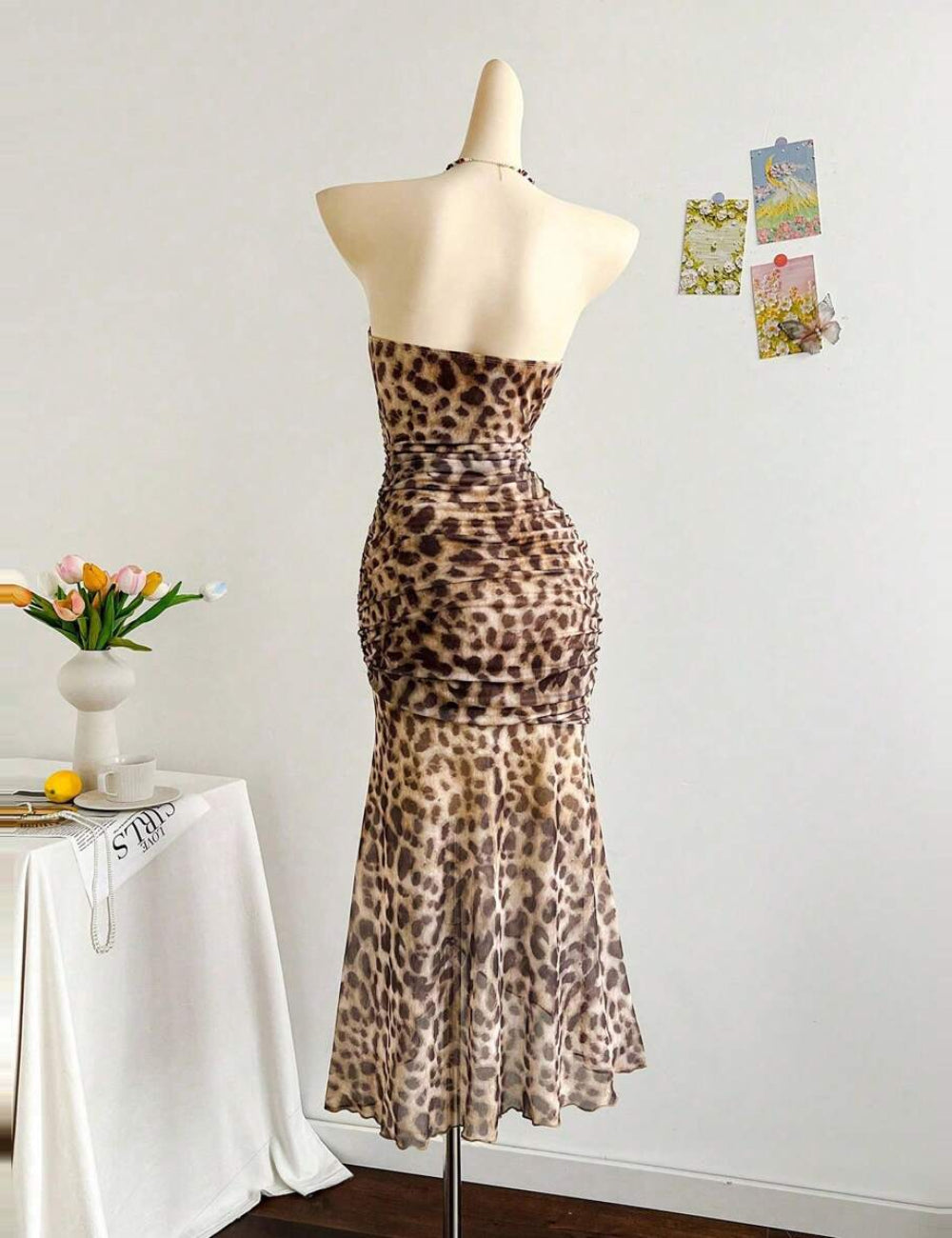 Rochie midi Shein, mix culori