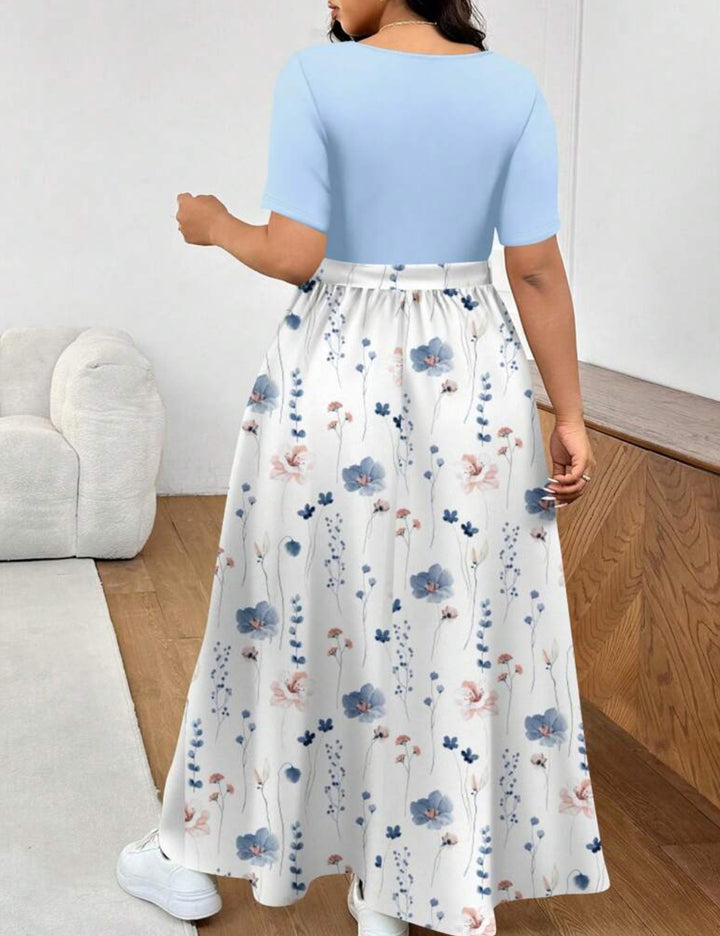 Rochie midi Shein Curve+, mix culori
