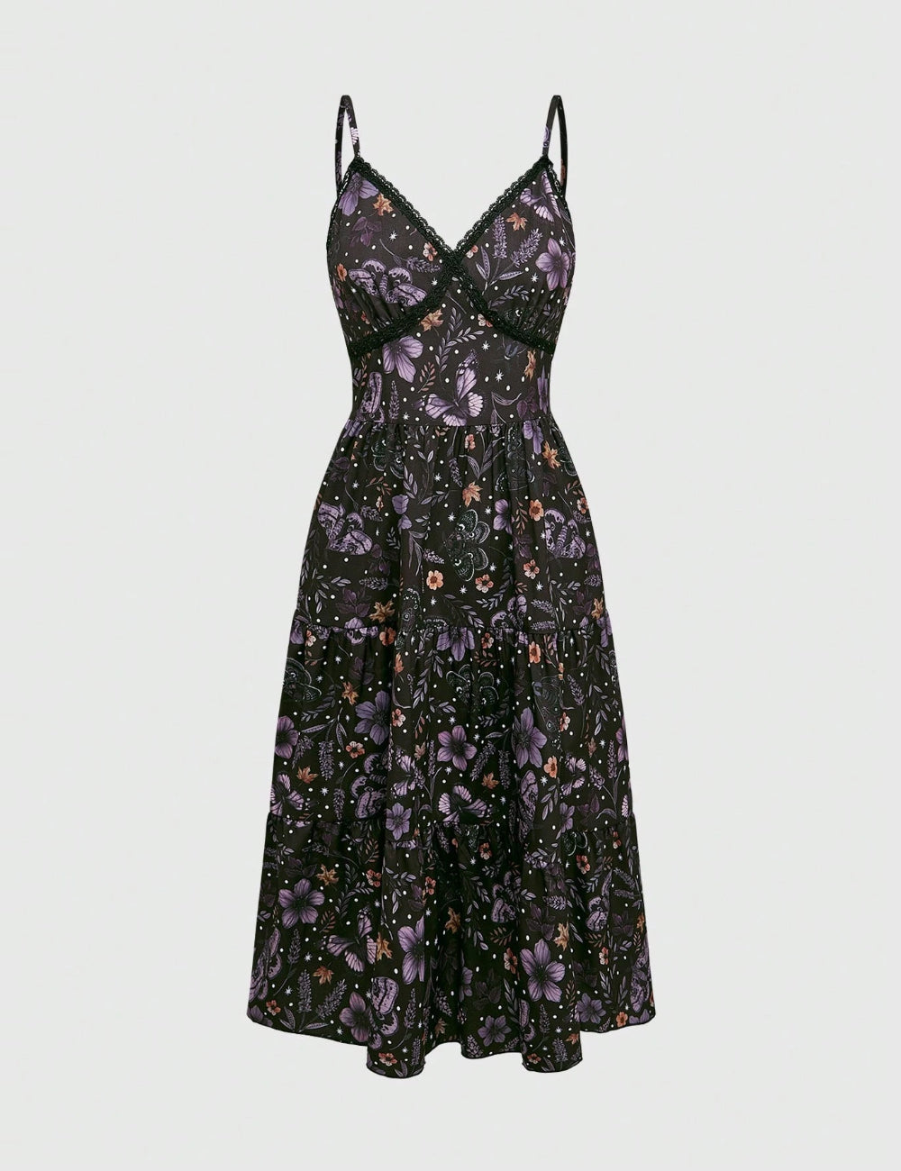 Rochie midi Shein Romwe, mix culori
